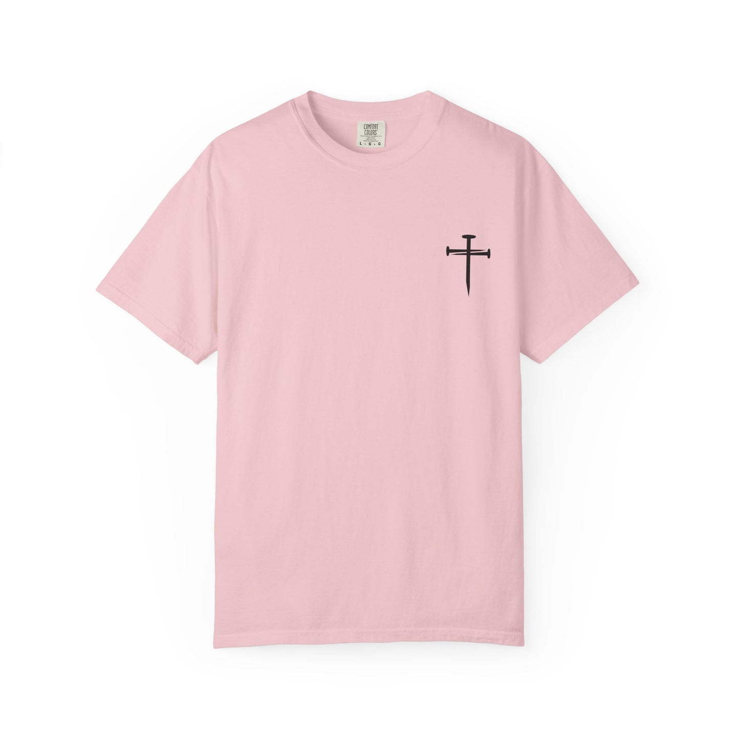 Edgy Nail Cross Design. Garment-Dyed T-Shirt with Minimalist Design, Unisex Casual Tee, Summer Wardrobe Staple, Gift for Him/Her, Trendy Fashion Top