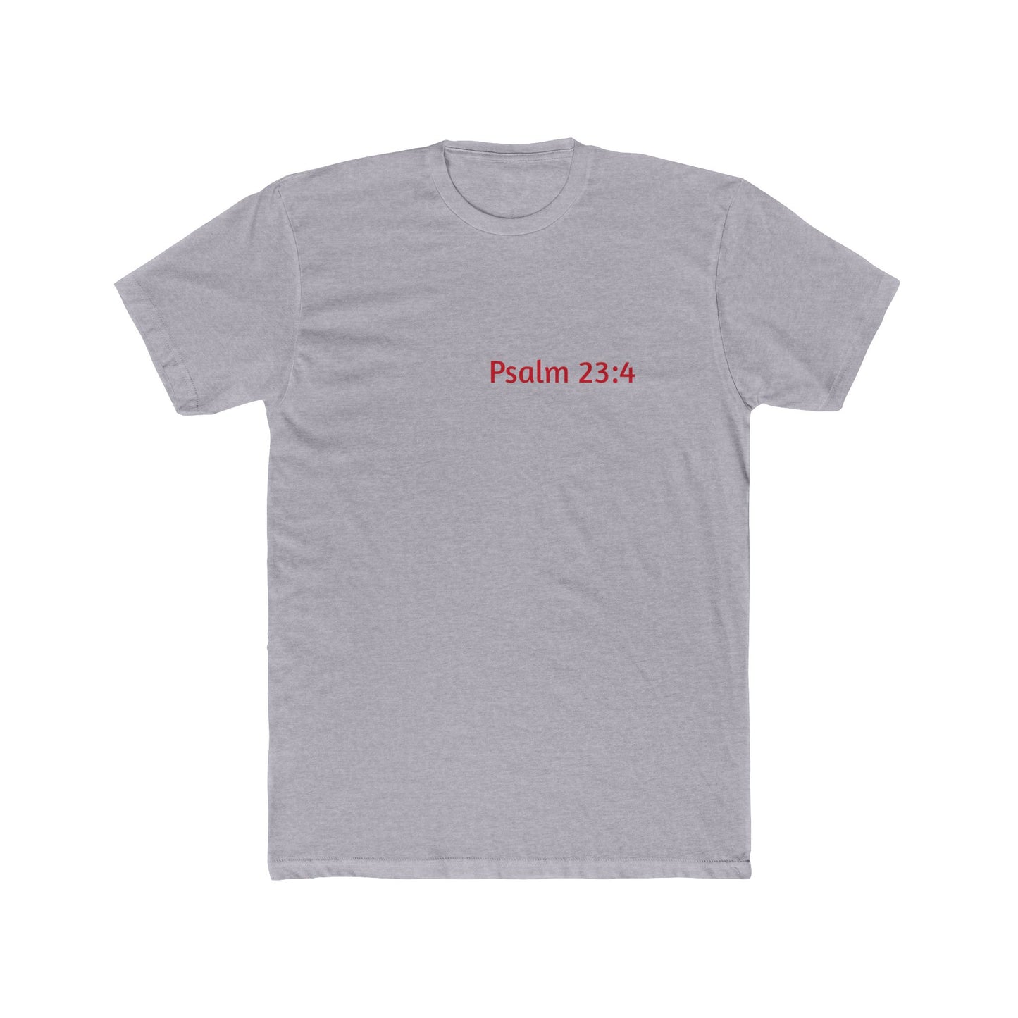Light Shirts - Psalm 23:4 - Unisex Cotton Crew Tee – Psalm 23:4, Inspirational Shirt, Christian Apparel, Gift for Believers, Casual Wear