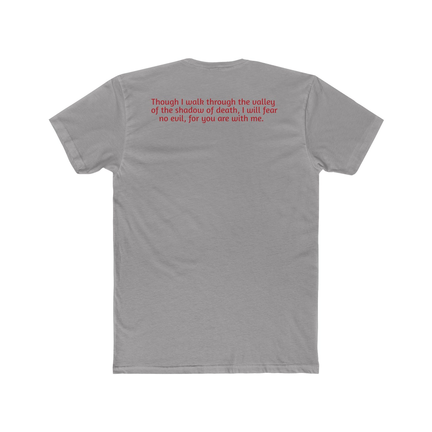 Light Shirts - Psalm 23:4 - Unisex Cotton Crew Tee – Psalm 23:4, Inspirational Shirt, Christian Apparel, Gift for Believers, Casual Wear