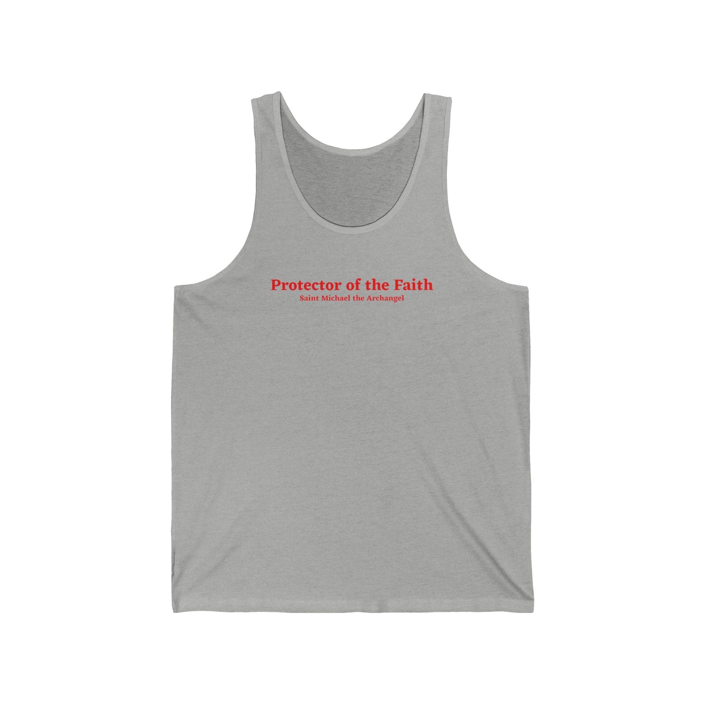 Light Shirts - Saint Michael, the Protector of the Faith Unisex Jersey Tank