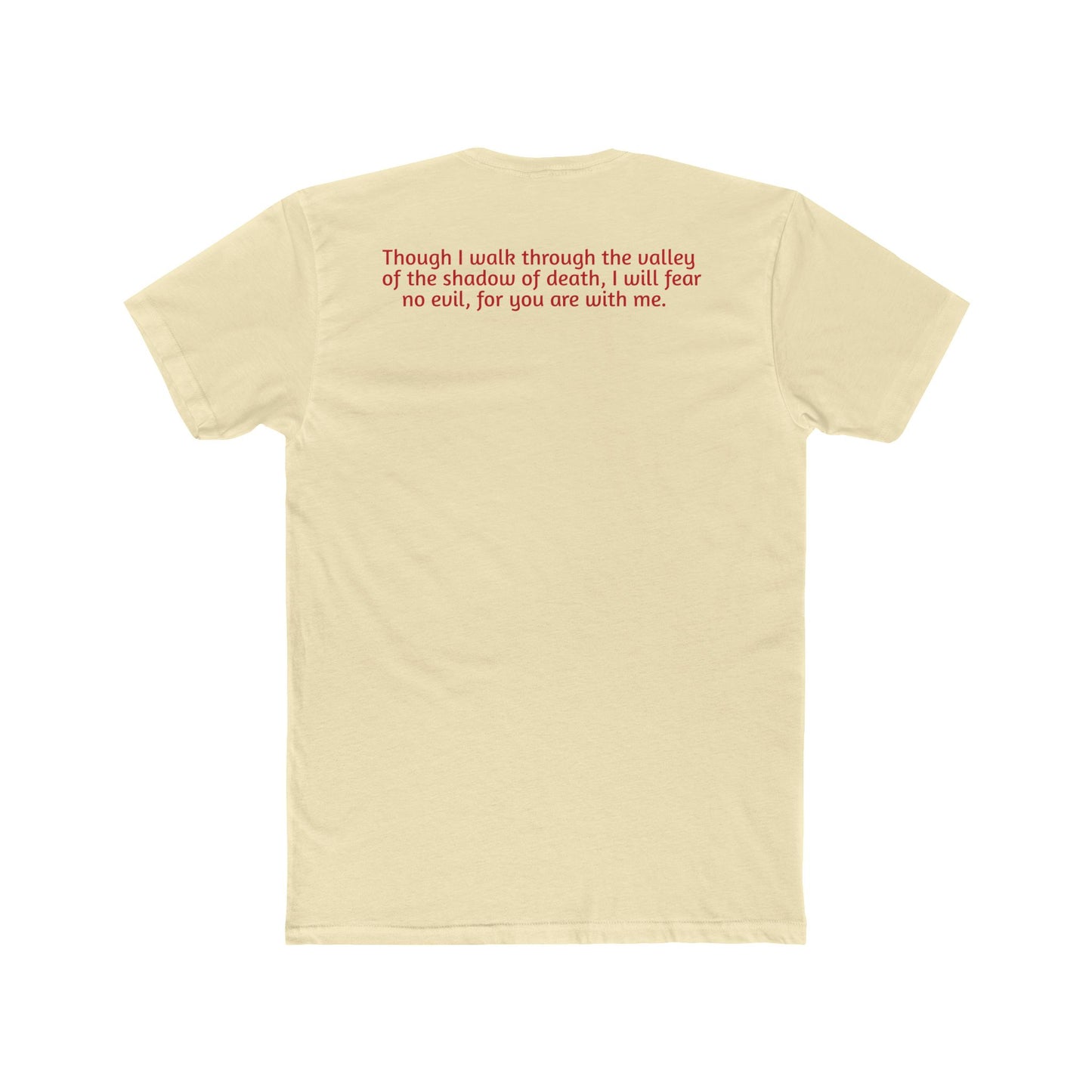 Light Shirts - Psalm 23:4 - Unisex Cotton Crew Tee – Psalm 23:4, Inspirational Shirt, Christian Apparel, Gift for Believers, Casual Wear