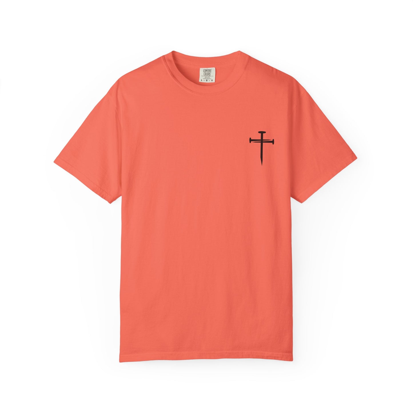 Edgy Nail Cross Design. Garment-Dyed T-Shirt with Minimalist Design, Unisex Casual Tee, Summer Wardrobe Staple, Gift for Him/Her, Trendy Fashion Top