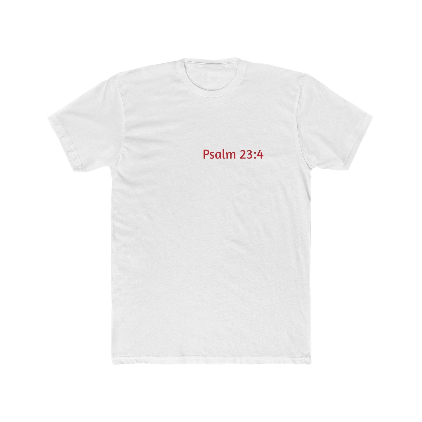 Light Shirts - Psalm 23:4 - Unisex Cotton Crew Tee – Psalm 23:4, Inspirational Shirt, Christian Apparel, Gift for Believers, Casual Wear