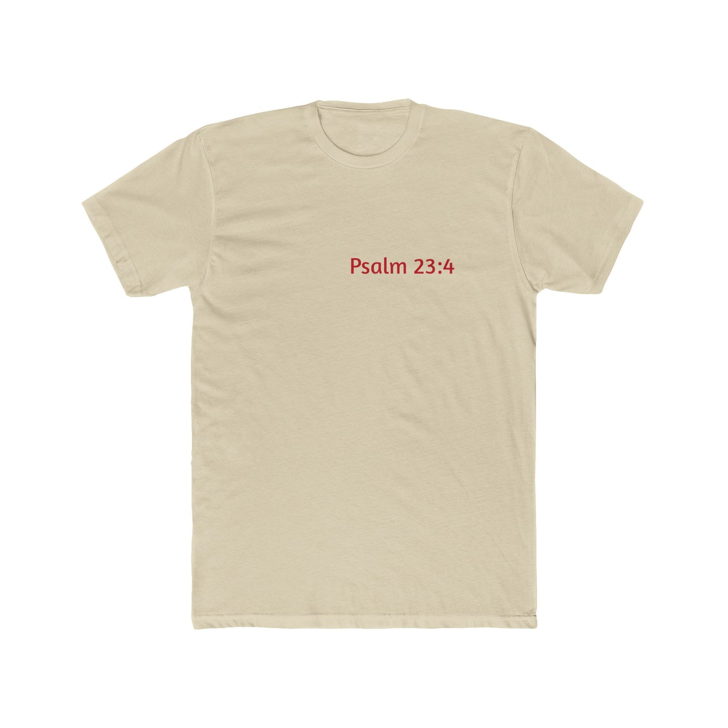 Light Shirts - Psalm 23:4 - Unisex Cotton Crew Tee – Psalm 23:4, Inspirational Shirt, Christian Apparel, Gift for Believers, Casual Wear