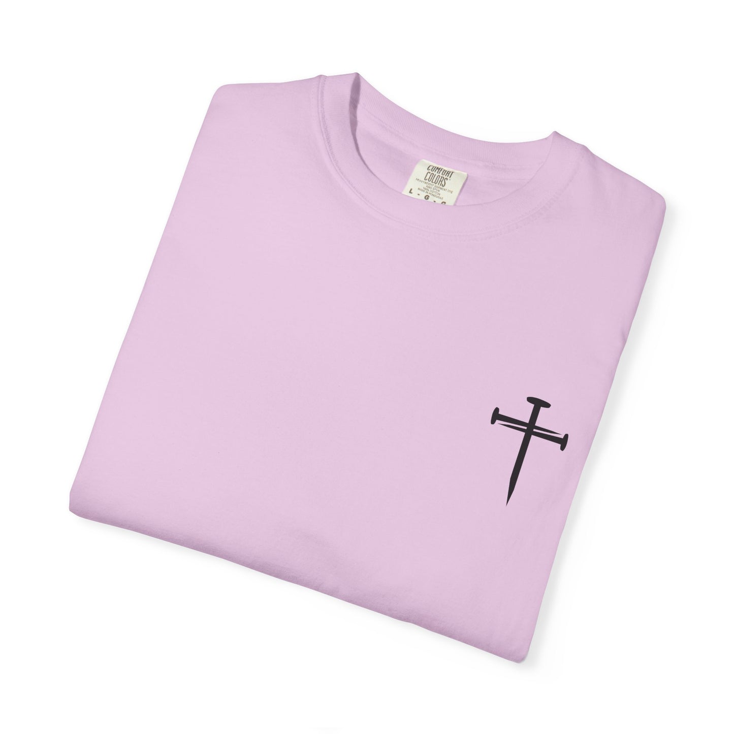 Edgy Nail Cross Design. Garment-Dyed T-Shirt with Minimalist Design, Unisex Casual Tee, Summer Wardrobe Staple, Gift for Him/Her, Trendy Fashion Top