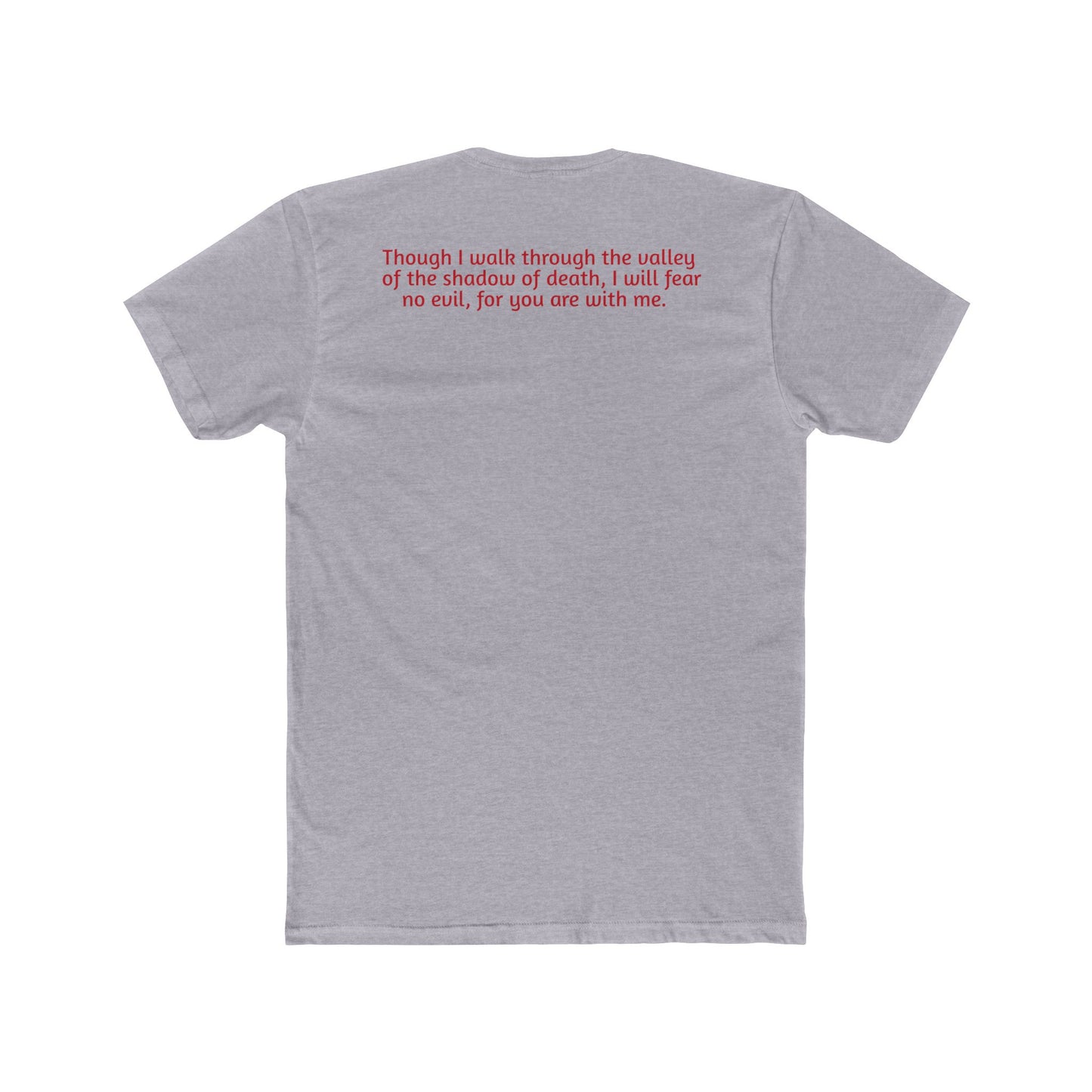 Light Shirts - Psalm 23:4 - Unisex Cotton Crew Tee – Psalm 23:4, Inspirational Shirt, Christian Apparel, Gift for Believers, Casual Wear