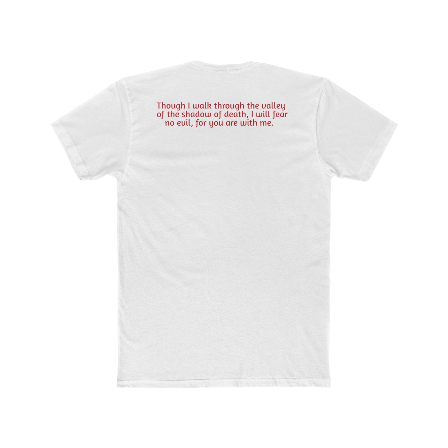 Light Shirts - Psalm 23:4 - Unisex Cotton Crew Tee – Psalm 23:4, Inspirational Shirt, Christian Apparel, Gift for Believers, Casual Wear