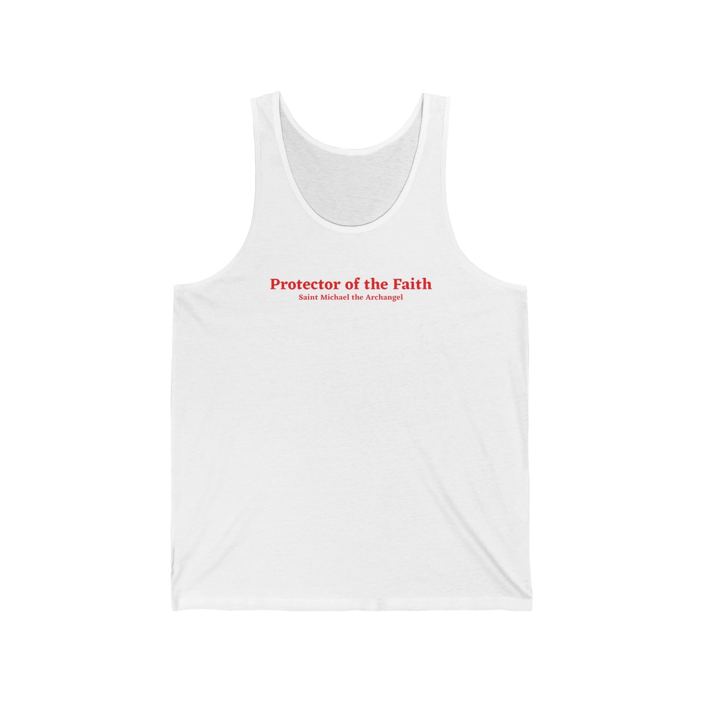 Light Shirts - Saint Michael, the Protector of the Faith Unisex Jersey Tank