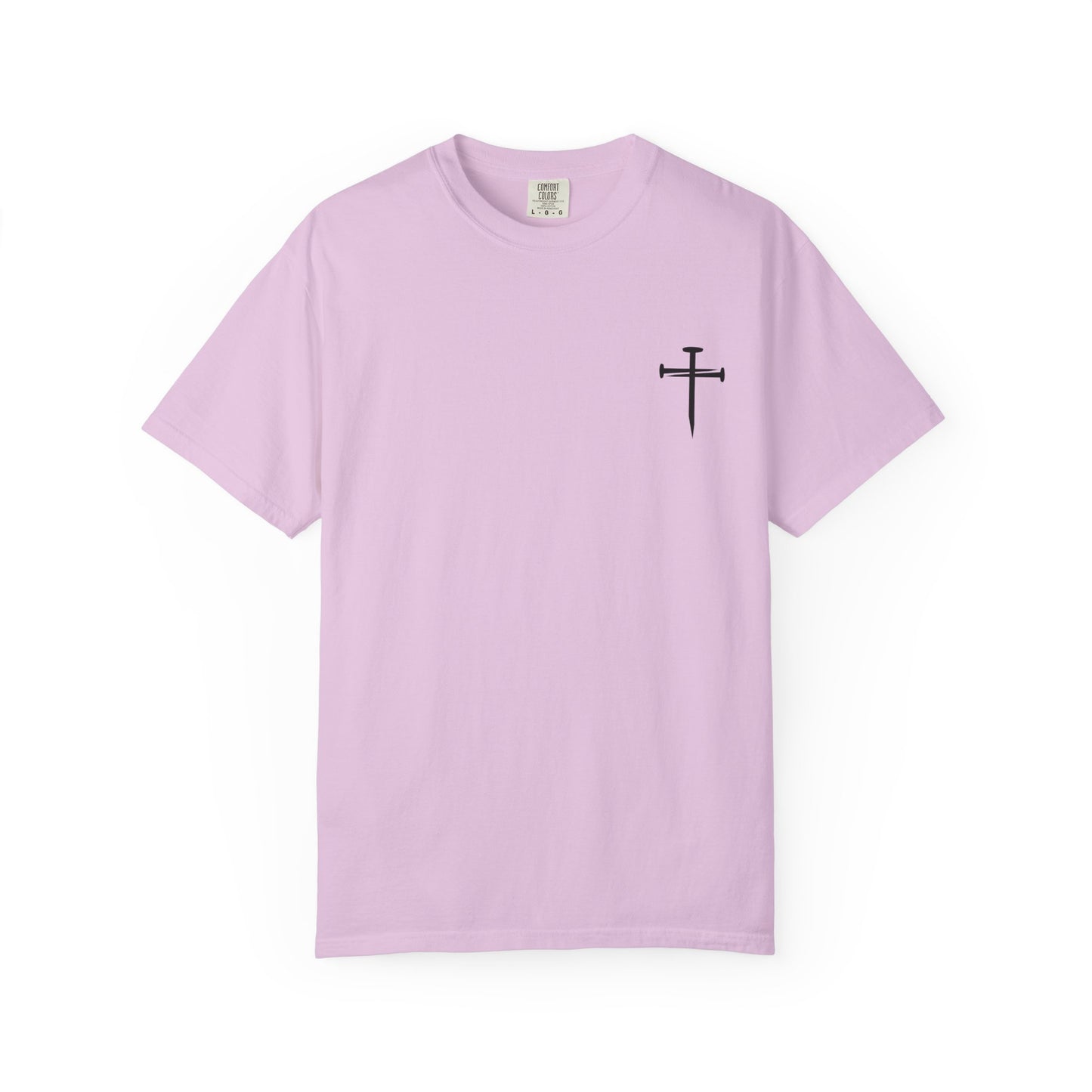 Edgy Nail Cross Design. Garment-Dyed T-Shirt with Minimalist Design, Unisex Casual Tee, Summer Wardrobe Staple, Gift for Him/Her, Trendy Fashion Top