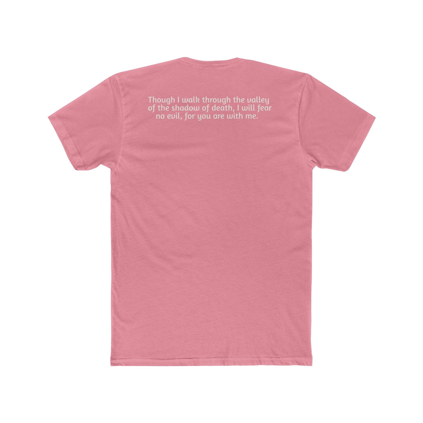 Dark Shirts - Psalm 23:4 - Unisex Cotton Crew Tee – Psalm 23:4, Inspirational Shirt, Christian Apparel, Gift for Believers, Casual Wear