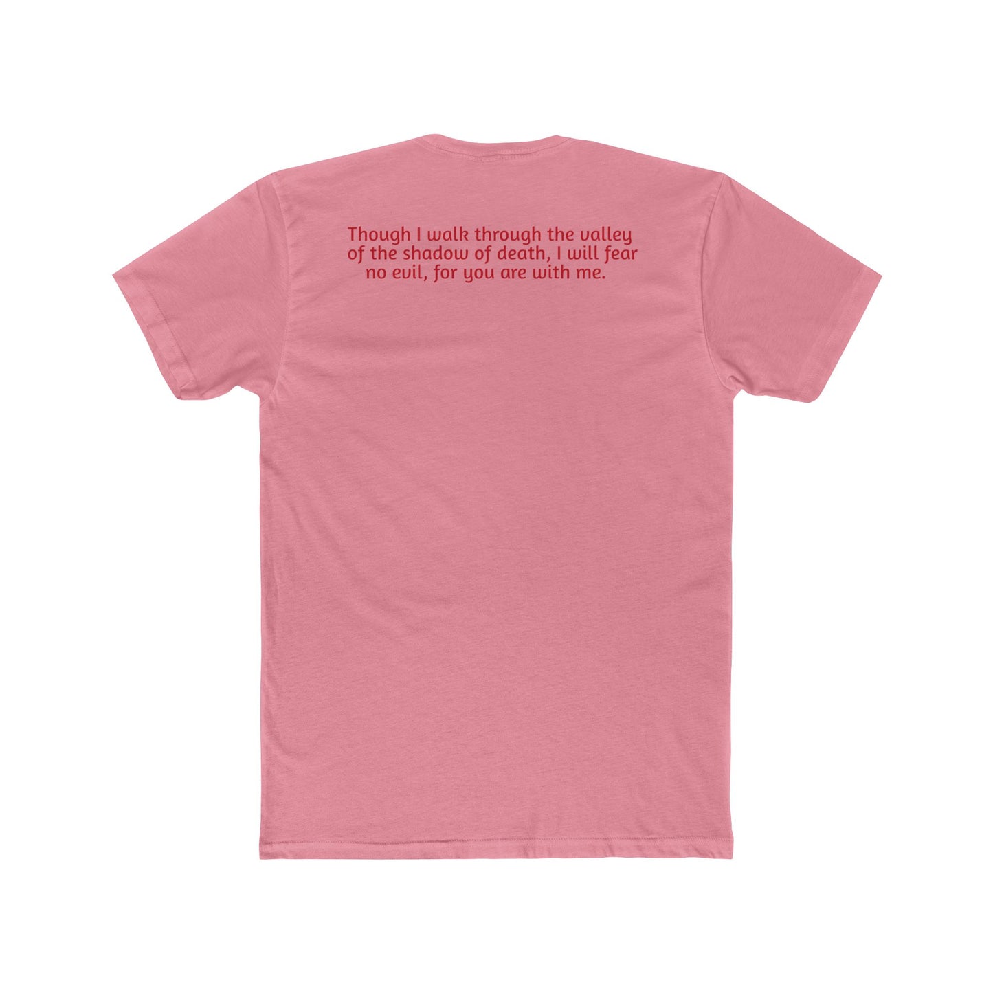 Light Shirts - Psalm 23:4 - Unisex Cotton Crew Tee – Psalm 23:4, Inspirational Shirt, Christian Apparel, Gift for Believers, Casual Wear