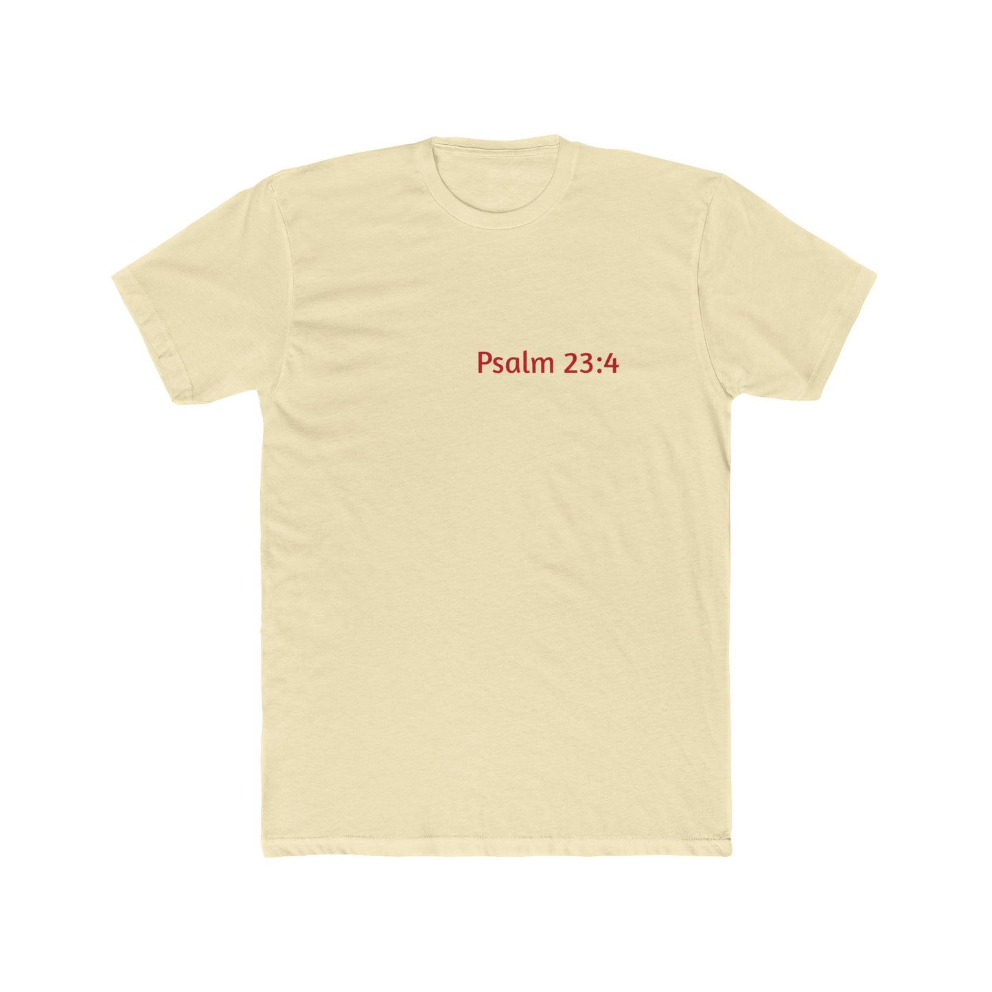 Light Shirts - Psalm 23:4 - Unisex Cotton Crew Tee – Psalm 23:4, Inspirational Shirt, Christian Apparel, Gift for Believers, Casual Wear