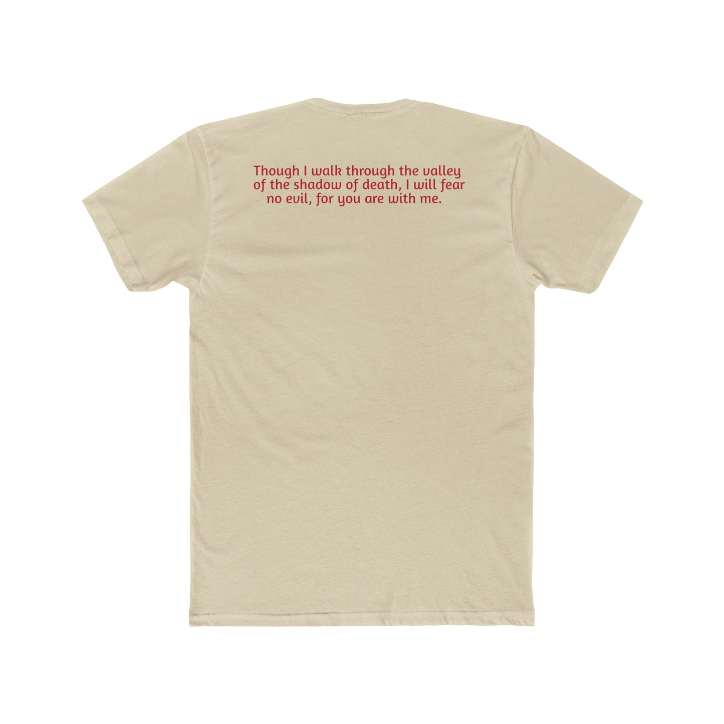 Light Shirts - Psalm 23:4 - Unisex Cotton Crew Tee – Psalm 23:4, Inspirational Shirt, Christian Apparel, Gift for Believers, Casual Wear
