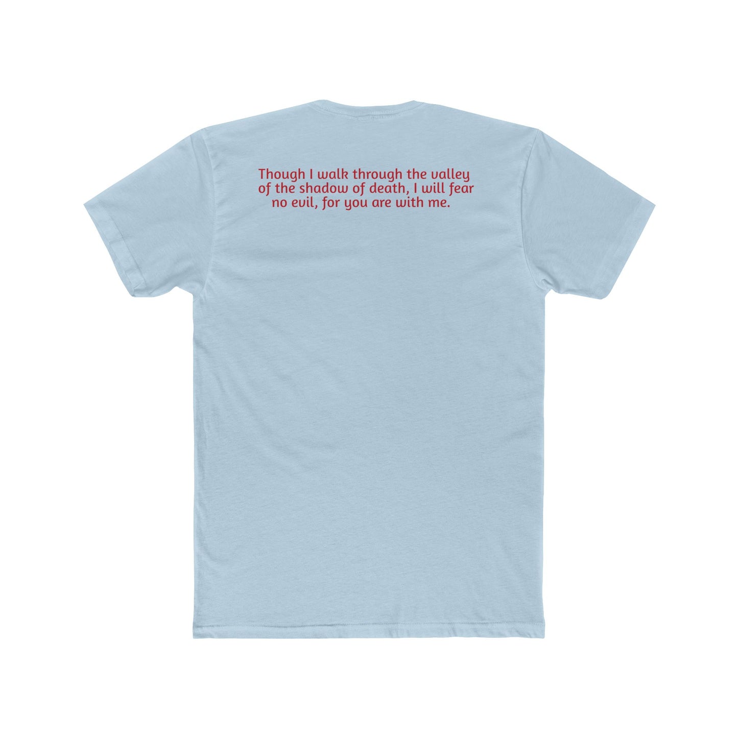 Light Shirts - Psalm 23:4 - Unisex Cotton Crew Tee – Psalm 23:4, Inspirational Shirt, Christian Apparel, Gift for Believers, Casual Wear