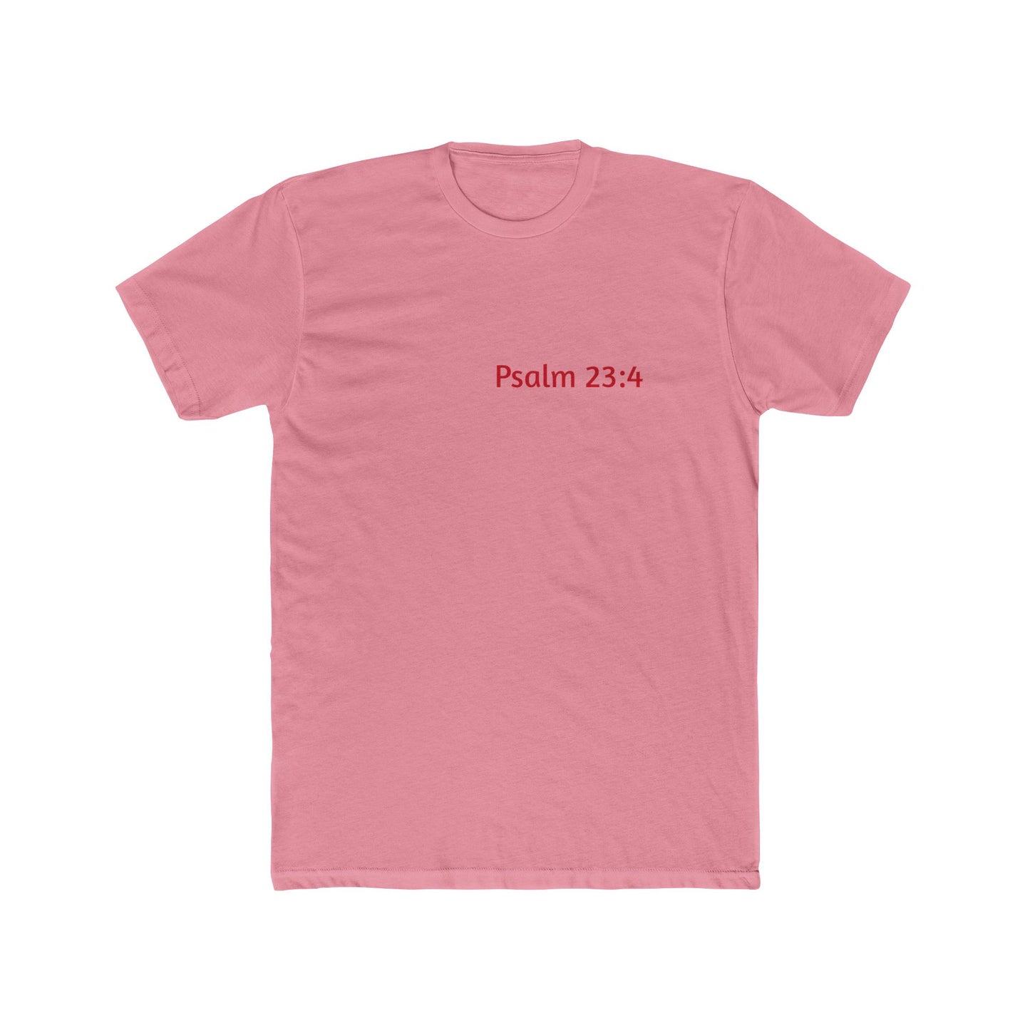 Light Shirts - Psalm 23:4 - Unisex Cotton Crew Tee – Psalm 23:4, Inspirational Shirt, Christian Apparel, Gift for Believers, Casual Wear