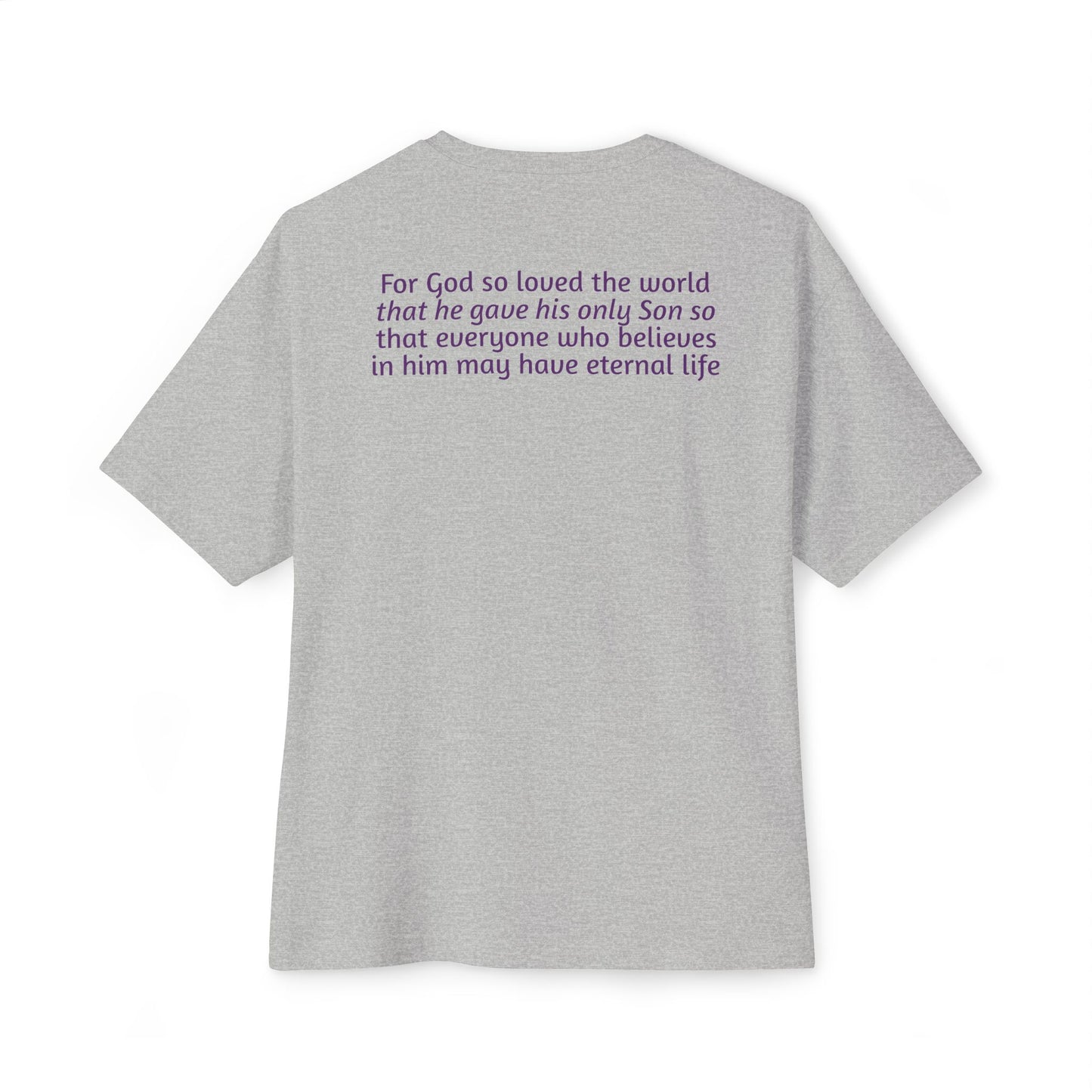 Light Shirts - John 3:16 - Unisex Oversized Tee, Comfortable Religious T-Shirt, Boxy Fit and Inspirational Quote, Casual Wear, Gift for Believers, [...]