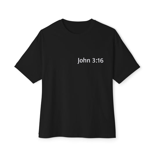 Dark Shirts - John 3:16 - Unisex Oversized Tee, Comfortable Religious T-Shirt, Boxy Fit and Inspirational Quote, Casual Wear, Gift for Believers, [...]