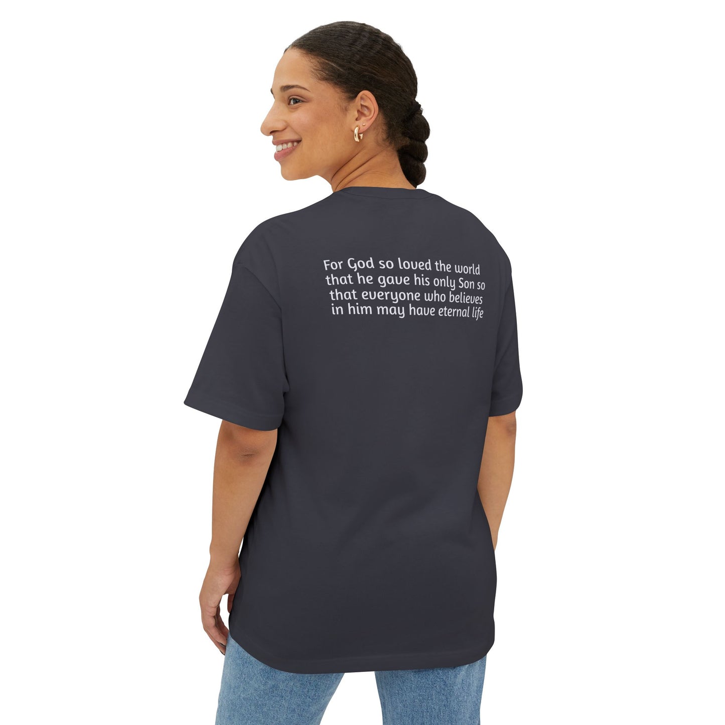 Dark Shirts - John 3:16 - Unisex Oversized Tee, Comfortable Religious T-Shirt, Boxy Fit and Inspirational Quote, Casual Wear, Gift for Believers, [...]