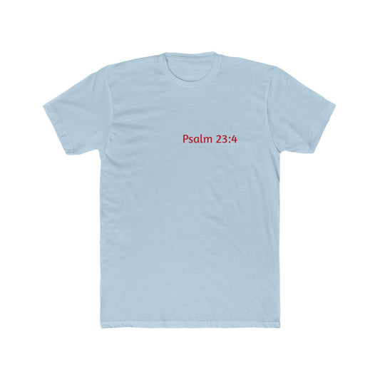 Light Shirts - Psalm 23:4 - Unisex Cotton Crew Tee – Psalm 23:4, Inspirational Shirt, Christian Apparel, Gift for Believers, Casual Wear