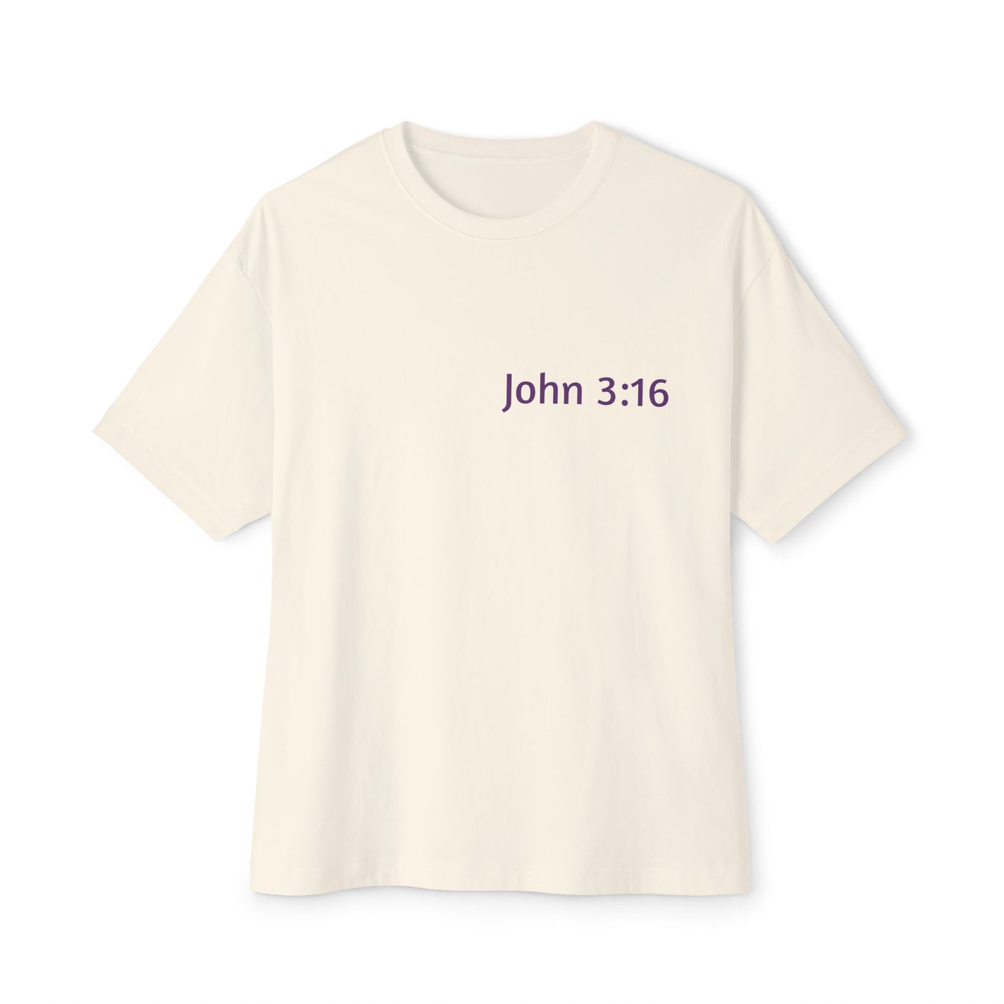 Light Shirts - John 3:16 - Unisex Oversized Tee, Comfortable Religious T-Shirt, Boxy Fit and Inspirational Quote, Casual Wear, Gift for Believers, [...]