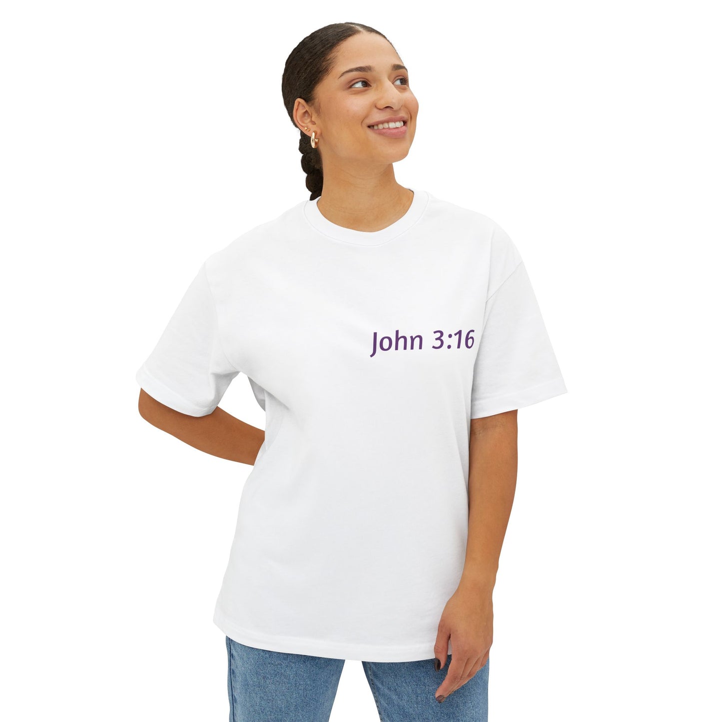 Light Shirts - John 3:16 - Unisex Oversized Tee, Comfortable Religious T-Shirt, Boxy Fit and Inspirational Quote, Casual Wear, Gift for Believers, [...]