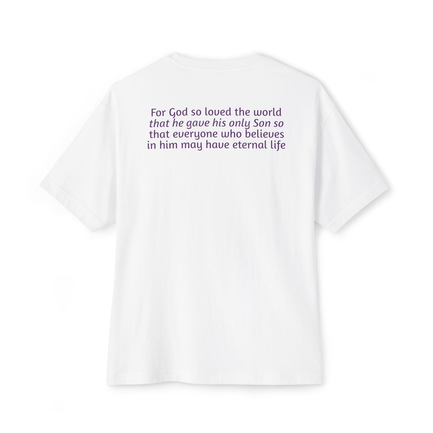Light Shirts - John 3:16 - Unisex Oversized Tee, Comfortable Religious T-Shirt, Boxy Fit and Inspirational Quote, Casual Wear, Gift for Believers, [...]