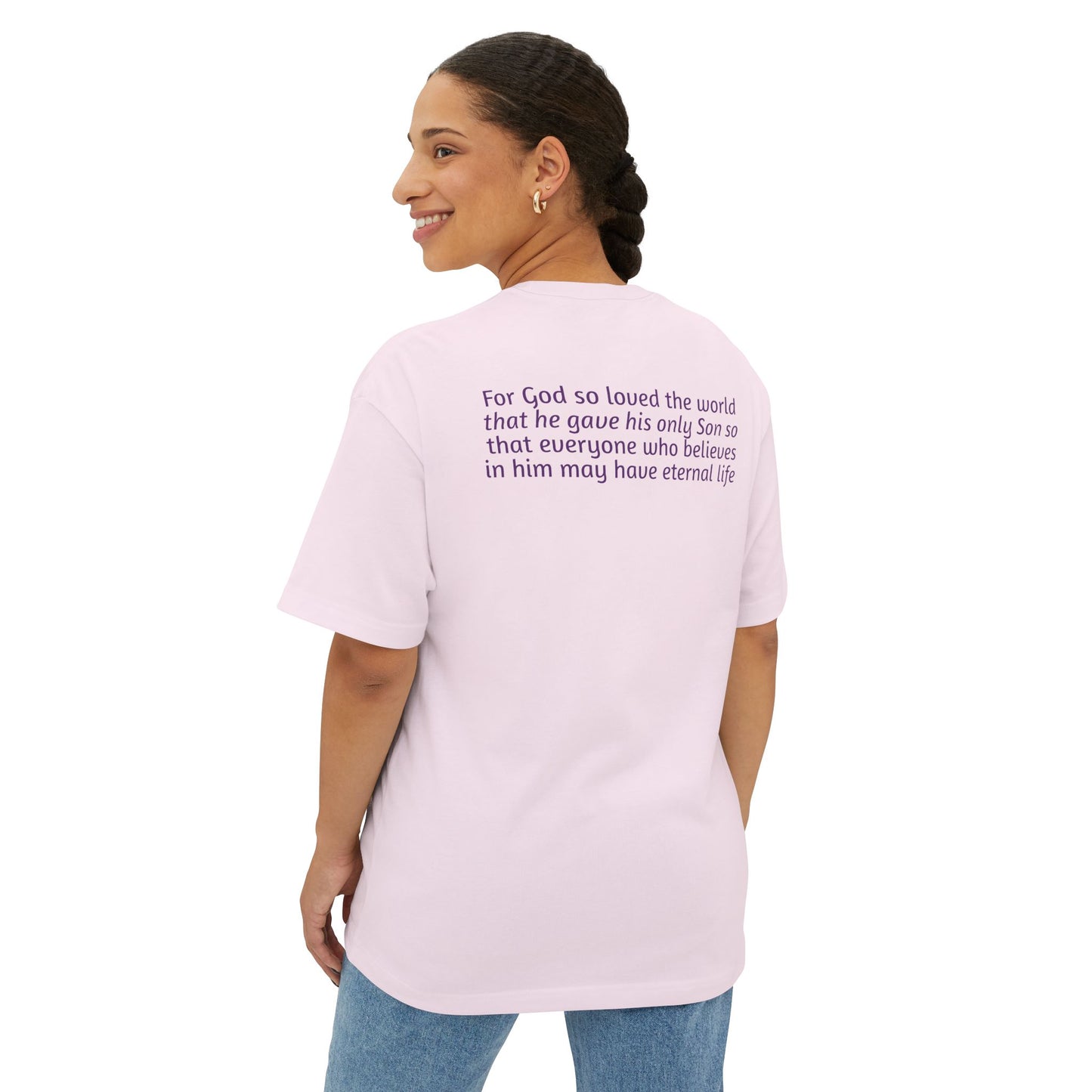 Light Shirts - John 3:16 - Unisex Oversized Tee, Comfortable Religious T-Shirt, Boxy Fit and Inspirational Quote, Casual Wear, Gift for Believers, [...]