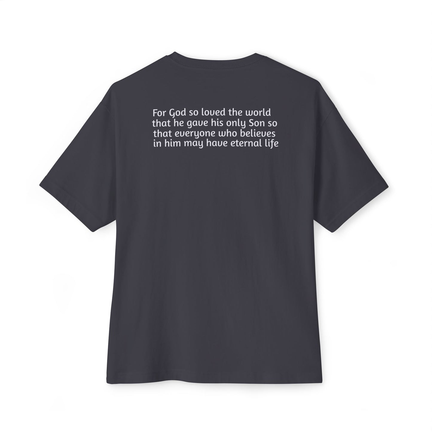 Dark Shirts - John 3:16 - Unisex Oversized Tee, Comfortable Religious T-Shirt, Boxy Fit and Inspirational Quote, Casual Wear, Gift for Believers, [...]