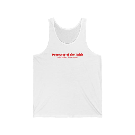 Light Shirts - Saint Michael, the Protector of the Faith  Unisex Jersey Tank