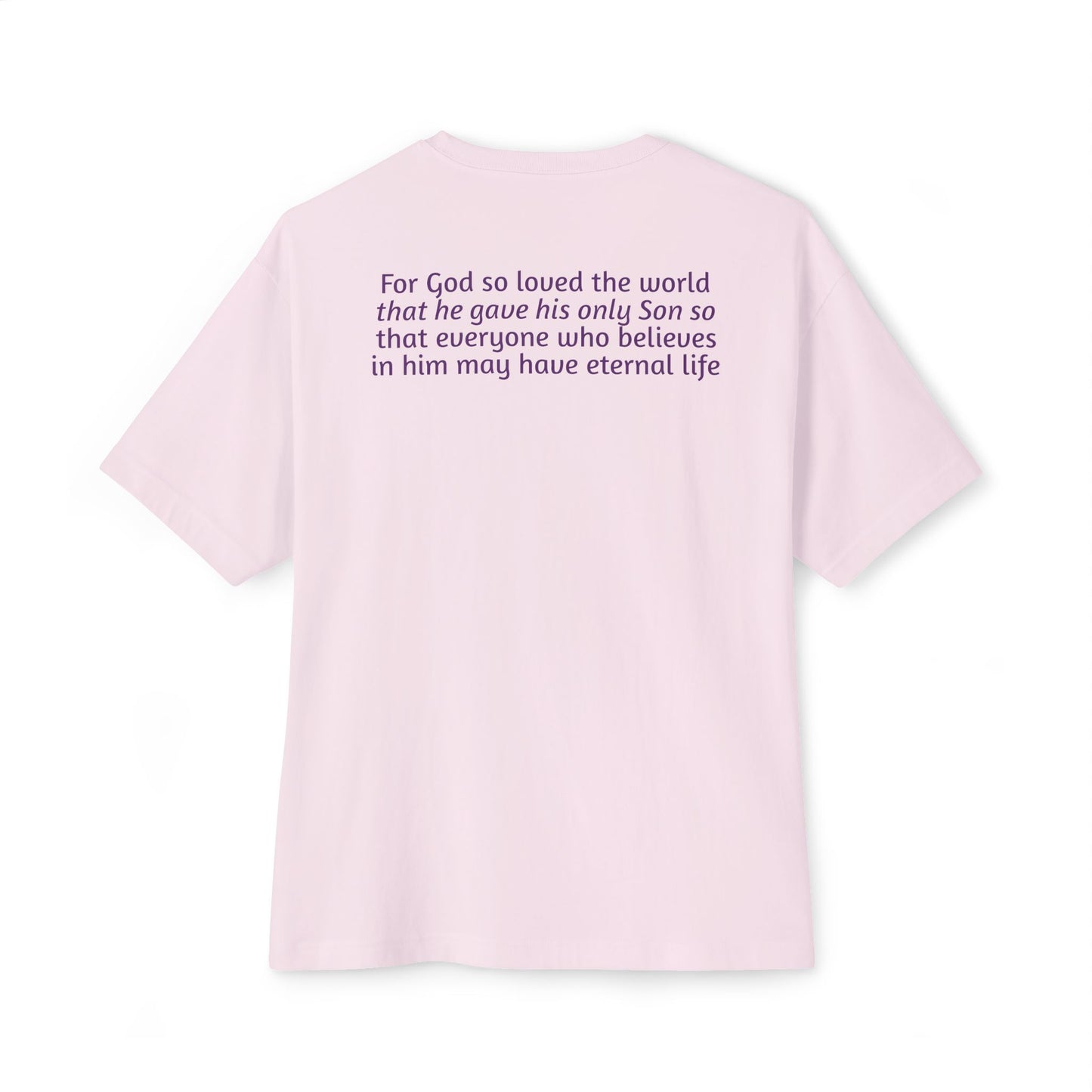 Light Shirts - John 3:16 - Unisex Oversized Tee, Comfortable Religious T-Shirt, Boxy Fit and Inspirational Quote, Casual Wear, Gift for Believers, [...]