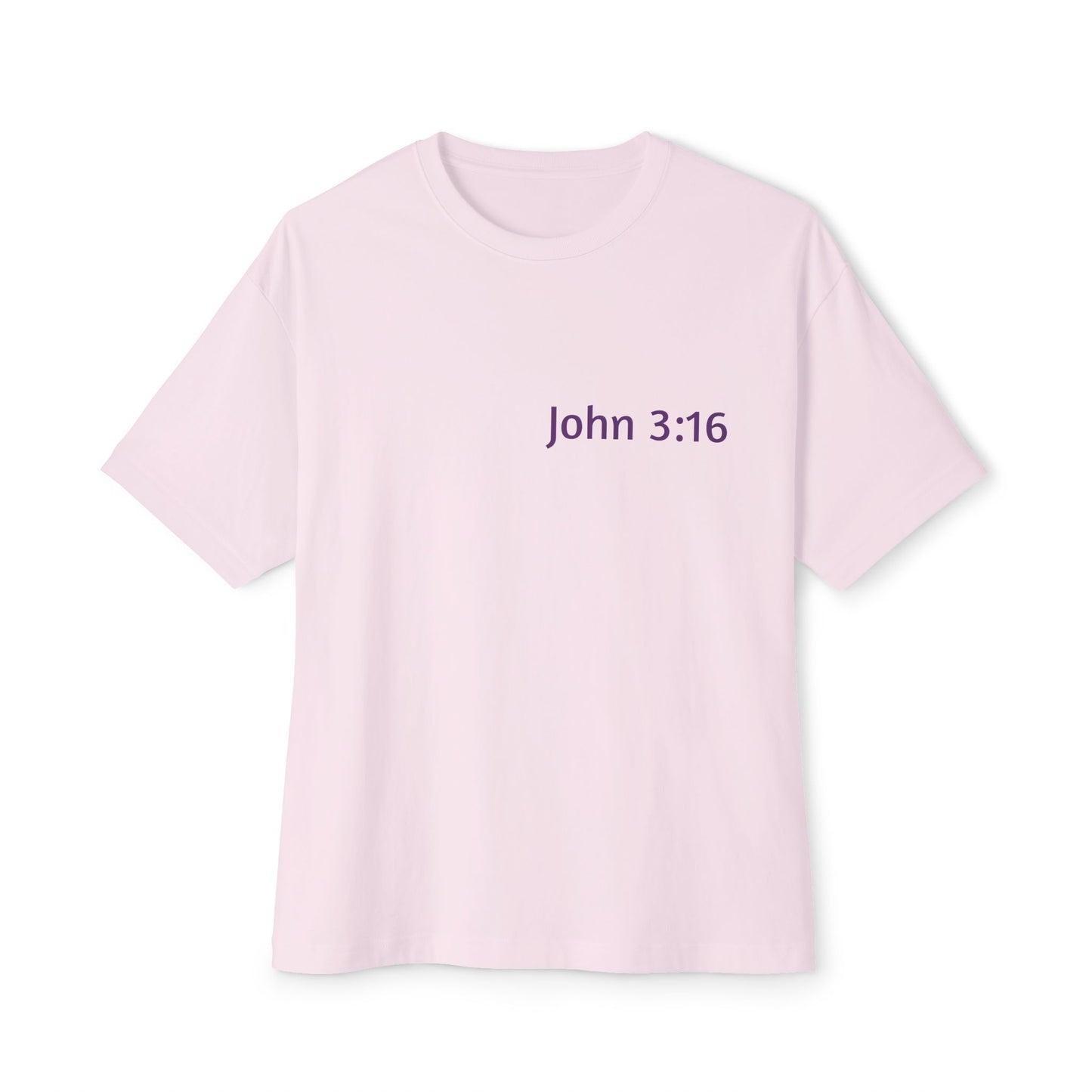 Light Shirts - John 3:16 - Unisex Oversized Tee, Comfortable Religious T-Shirt, Boxy Fit and Inspirational Quote, Casual Wear, Gift for Believers, [...]