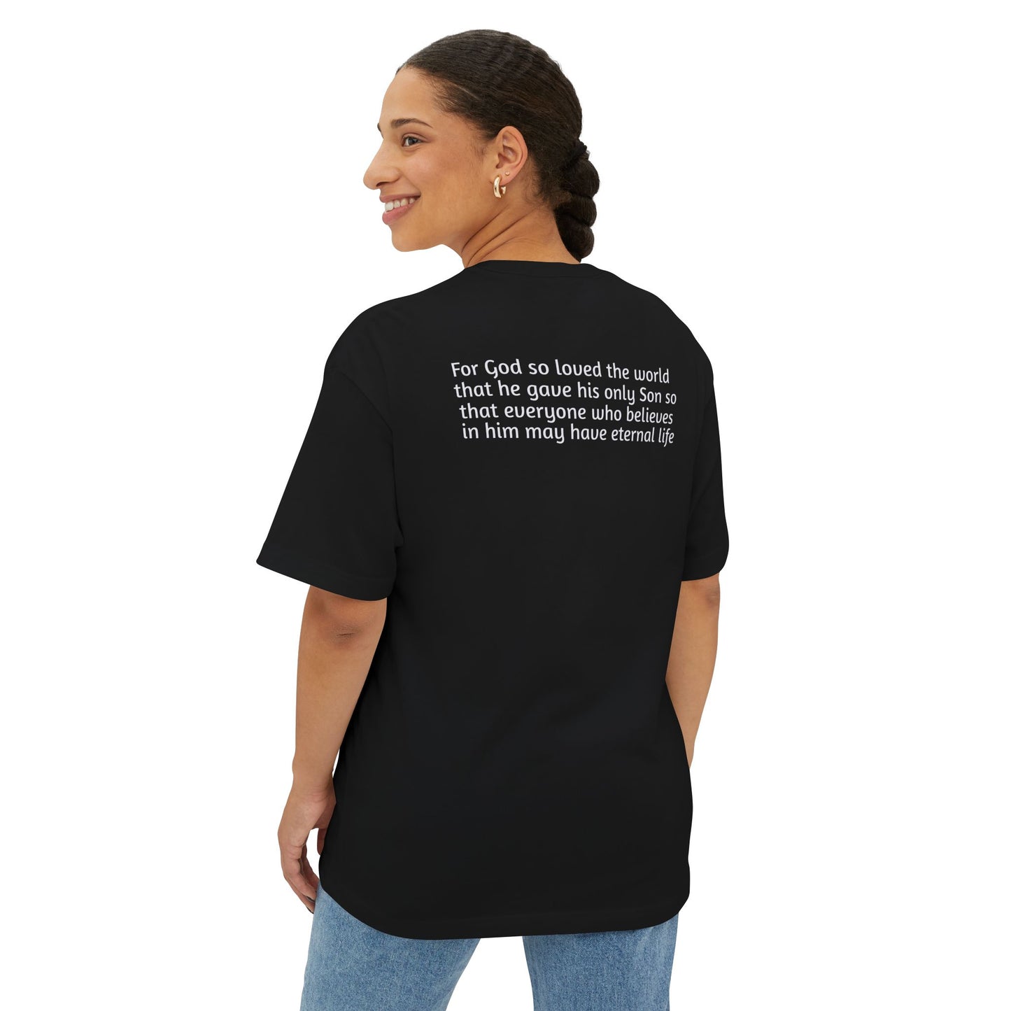 Dark Shirts - John 3:16 - Unisex Oversized Tee, Comfortable Religious T-Shirt, Boxy Fit and Inspirational Quote, Casual Wear, Gift for Believers, [...]